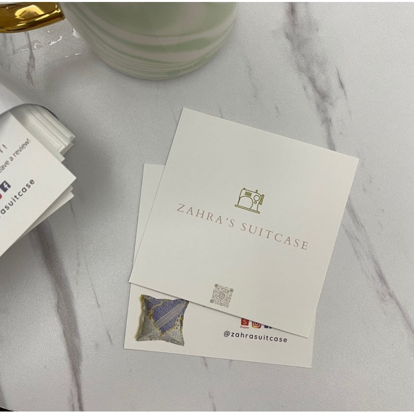260 GSM 100-1000pcs Custom size print , A7 , A6 double sided thank you / square business card / Name card printing