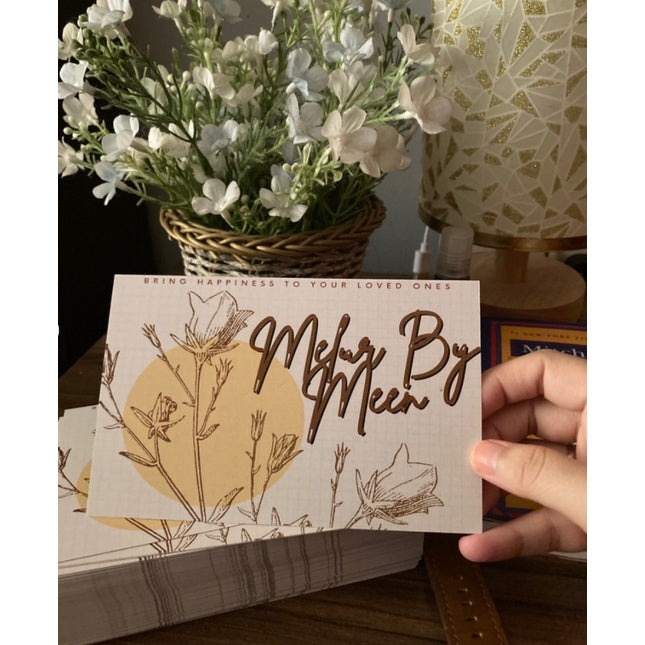 260 GSM 100-1000pcs Custom size print , A7 , A6 double sided thank you / square business card / Name card printing