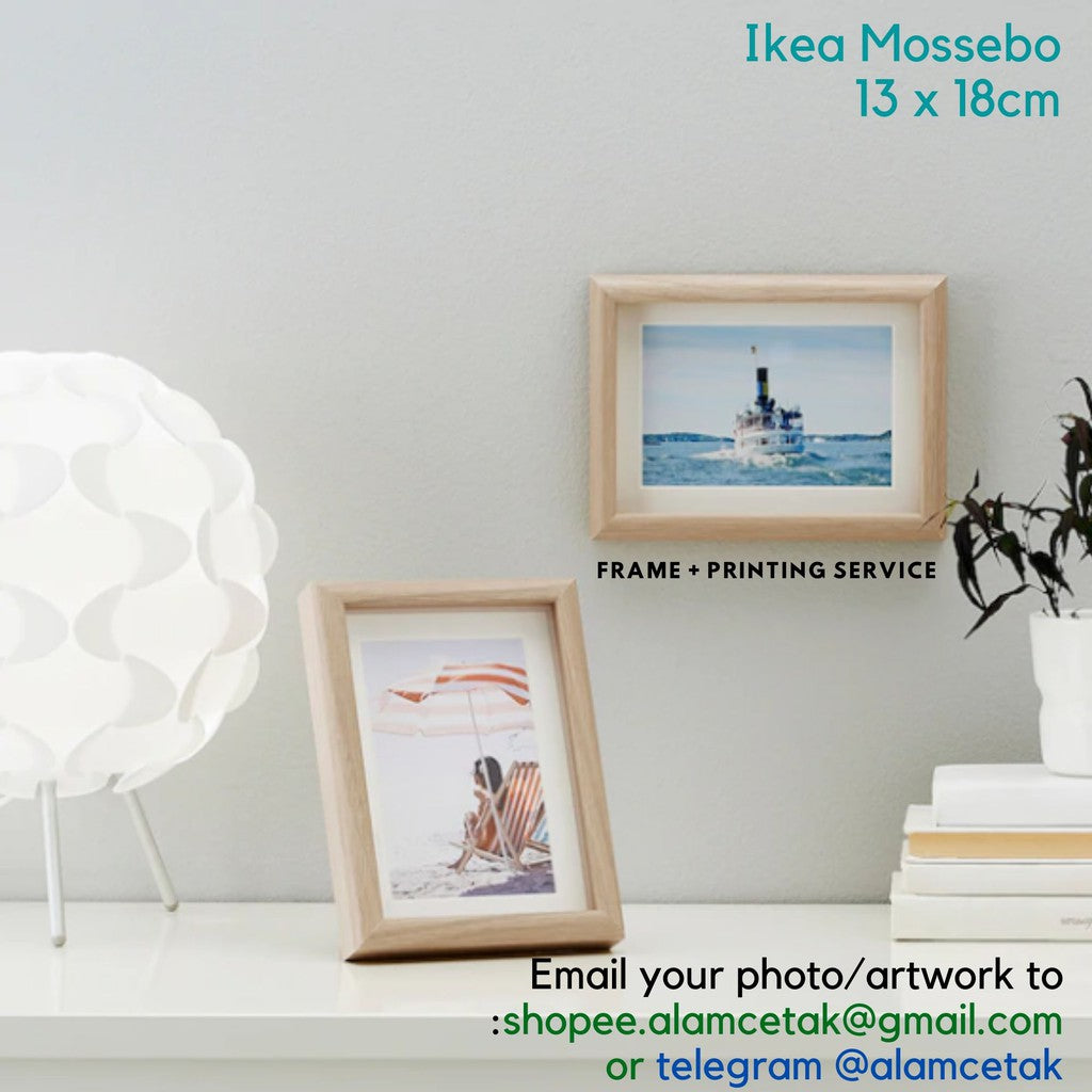 [Including Custom Photo Print Option] 13 x 18cm Ikea Frame Mossebo ...