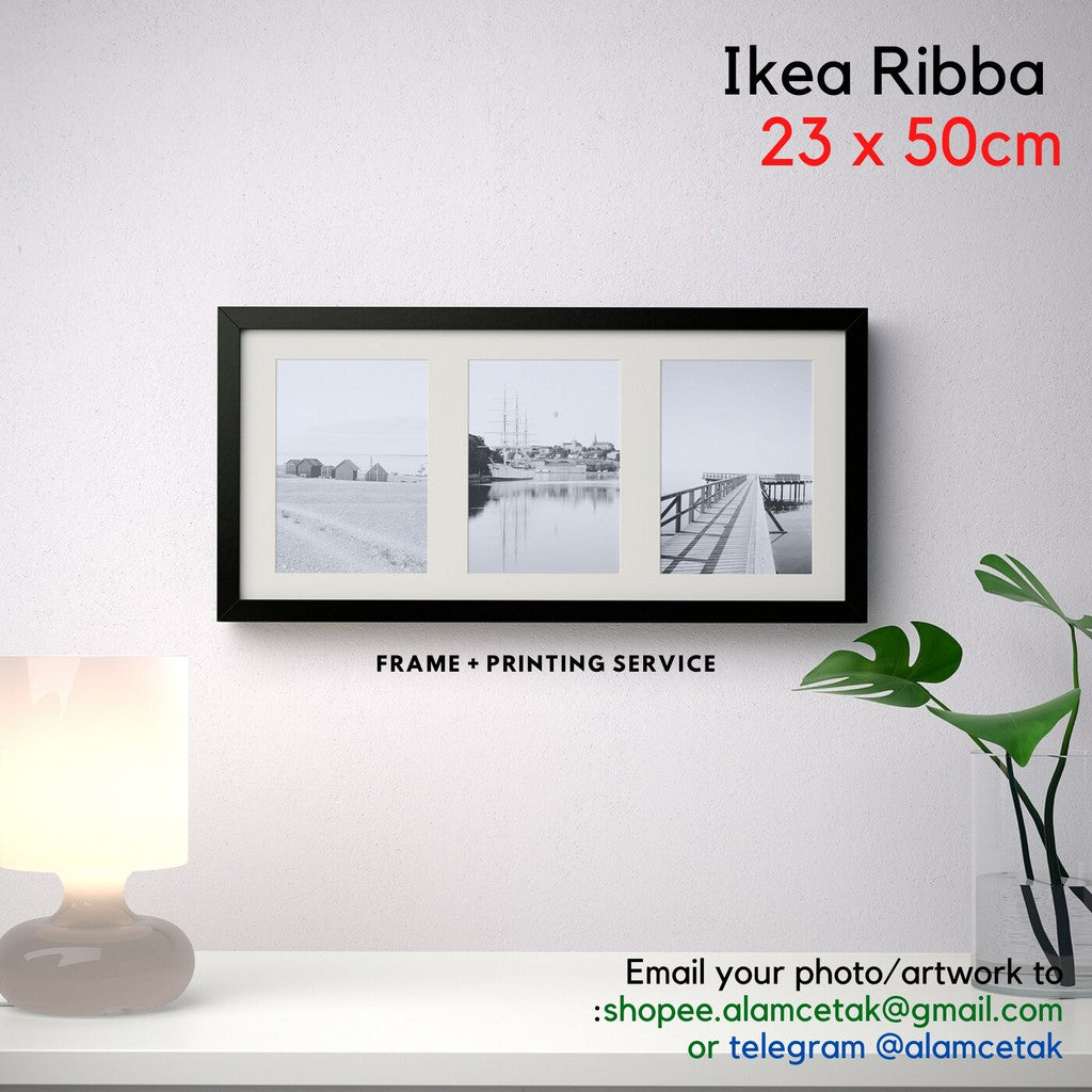 [Including Custom Photo Print Option] 50 x 23cm Ikea Frame Rodalm ...