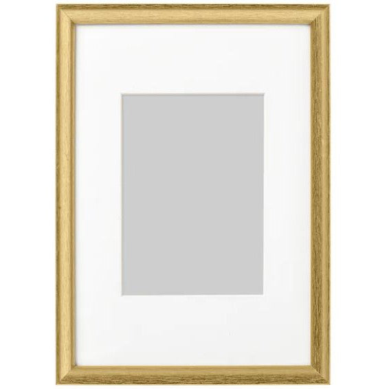[Including Custom Photo Print Option] 21 x 30cm size A4  Ikea Gold Photo Frame Silverhojden