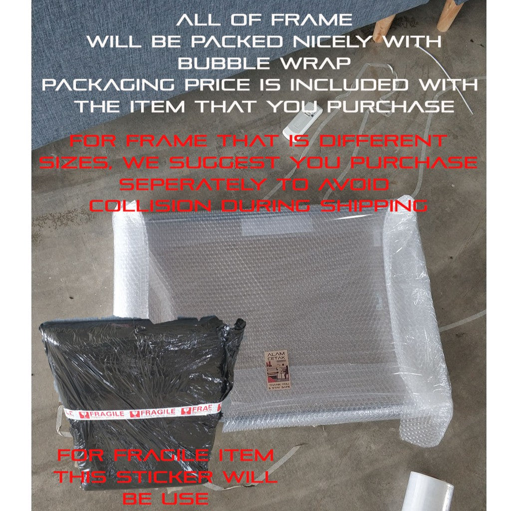 [Including Custom Photo Print Option] 21 x 30cm size A4  Ikea Gold Photo Frame Silverhojden