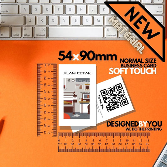 Business Card Material Soft Touch 310gsm Both Side Printing Including Box